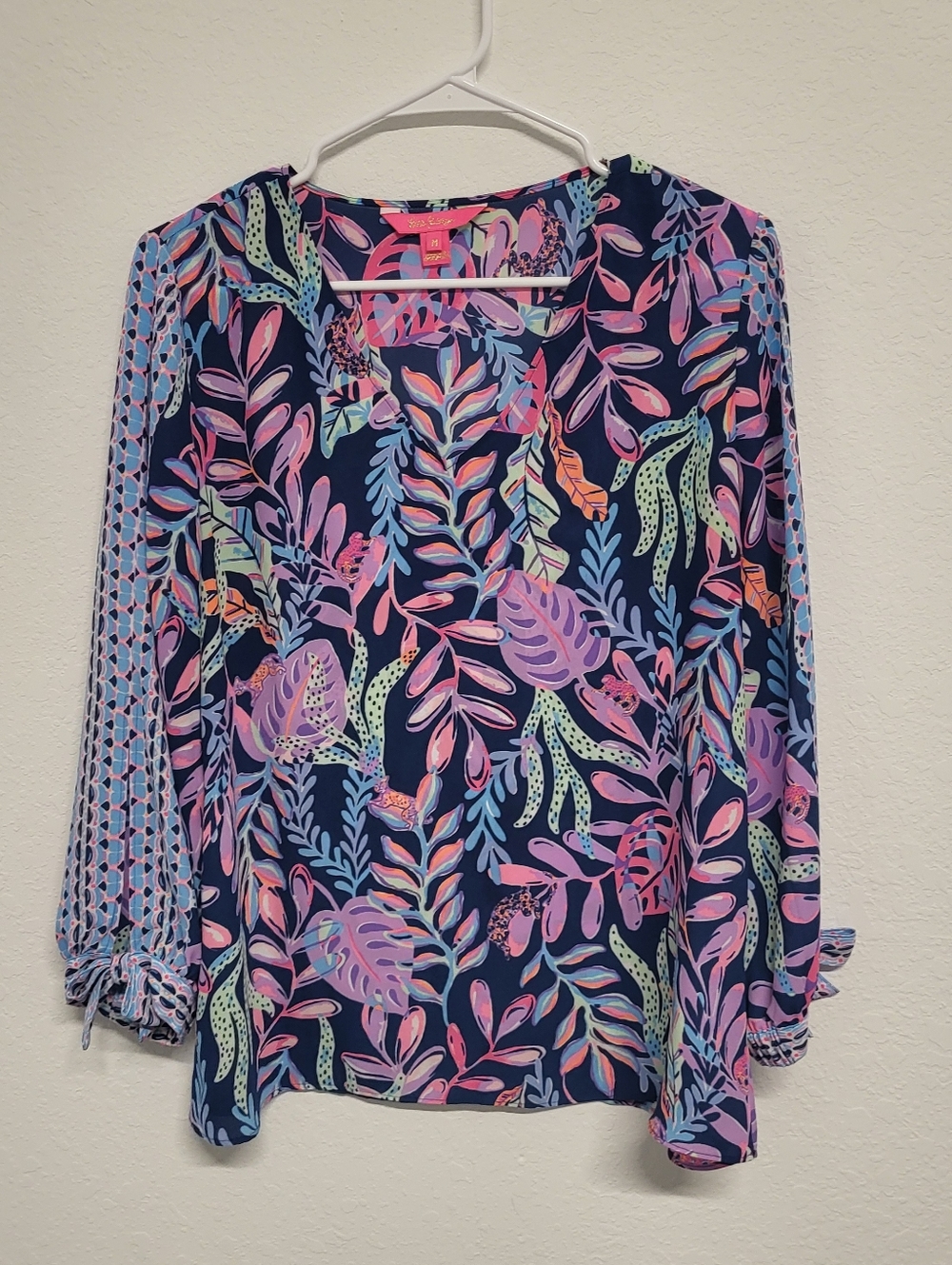 Lilly Pulitzer Pamala Top Oyster Bay Navy You’ve Been Spotted M